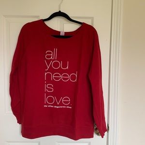 All you need is love sweatshirt